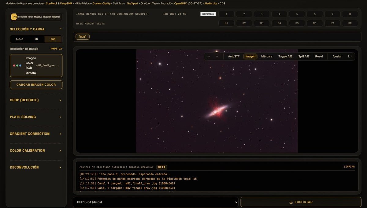 La herramienta CabraSpace Web