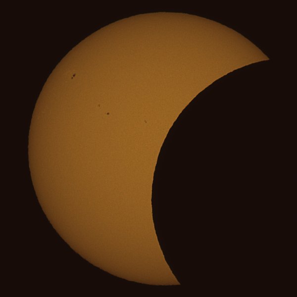 El Sol a las 18:05 UTC